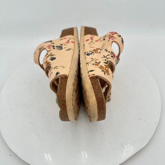 Betula by Birkenstock Florida Women Size 8 Pink Flower Triple Strap Slide Sandal - Picture 8 of 12